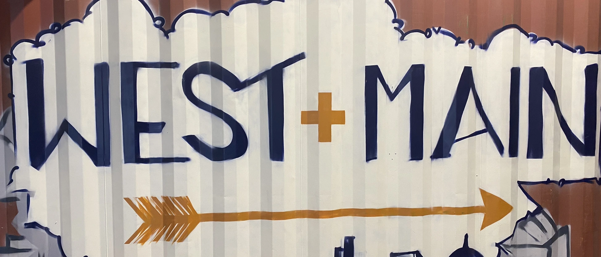 West+Main logo on the wall